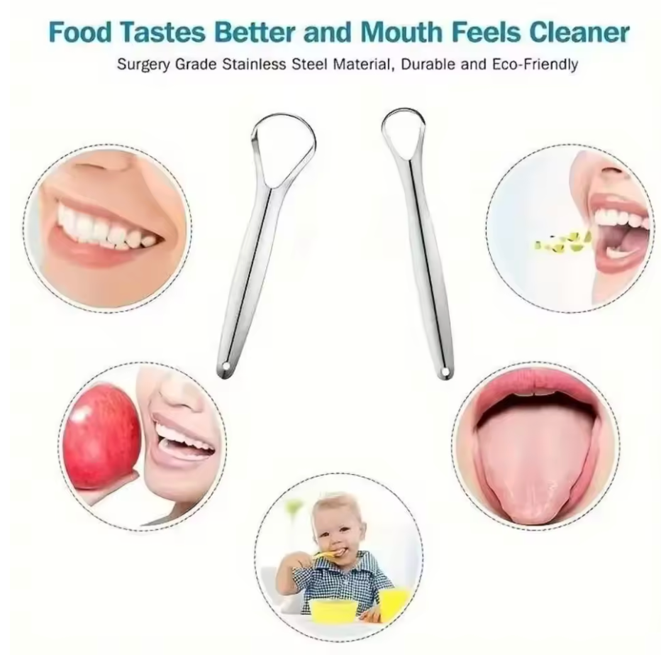 Tongue Scraper Cleaner – Bad Breath Remover Tool