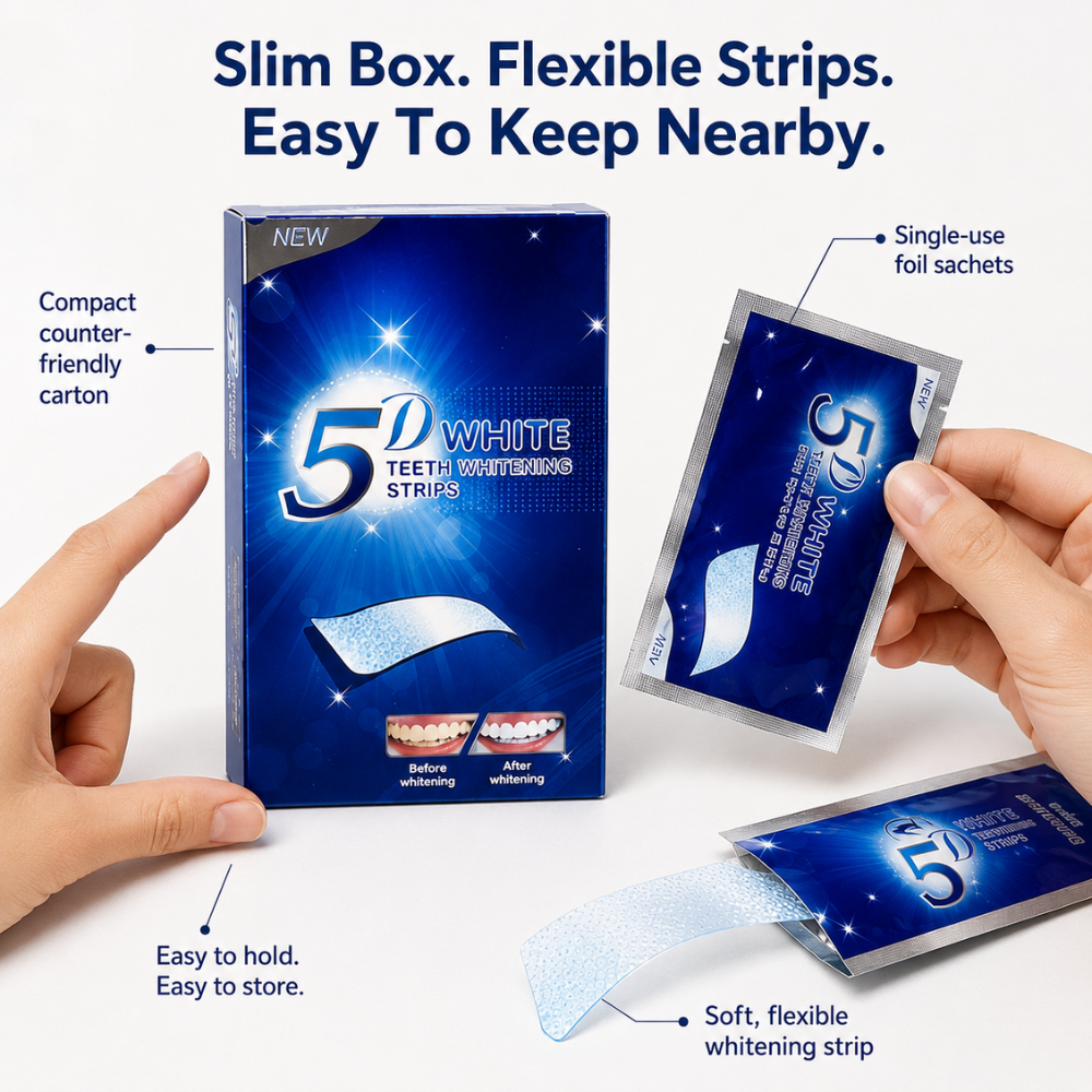 Teeth Whitening Strips - Fast Results in 5 Days