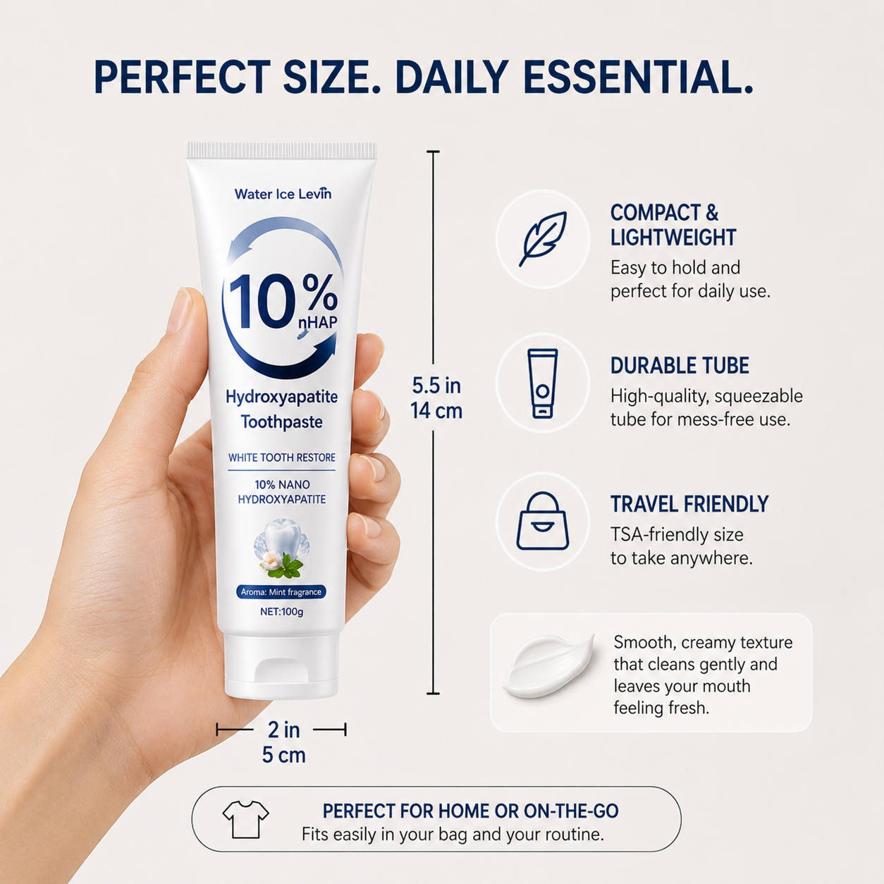 10% Whitening Toothpaste – Enamel Safe Brightening Formula