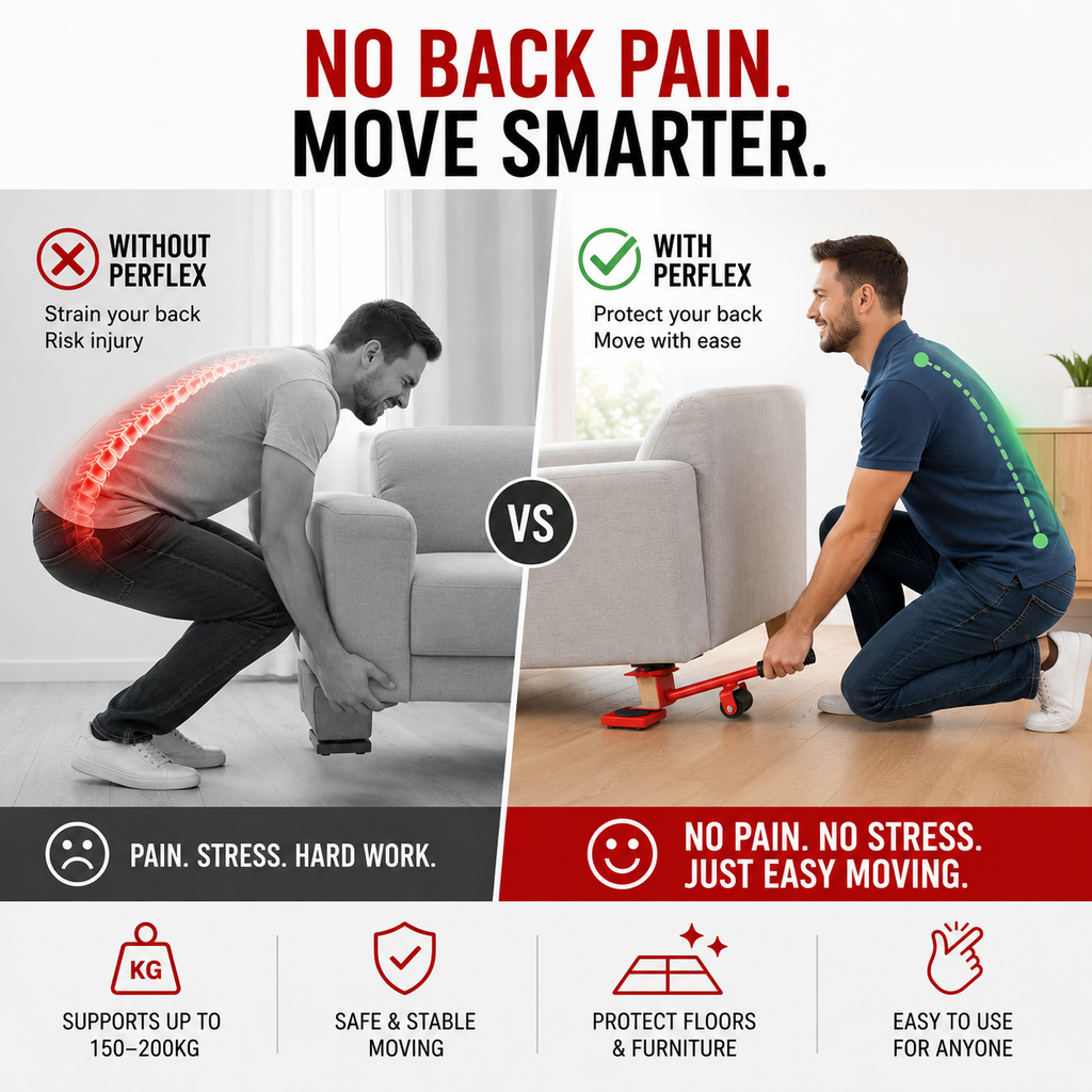 Effortless Furniture Lifter & Roller Set